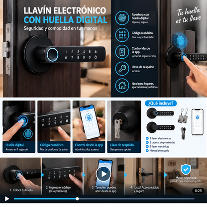 LLAVIN ELECTRONICO CON HUELLA DIGITAL